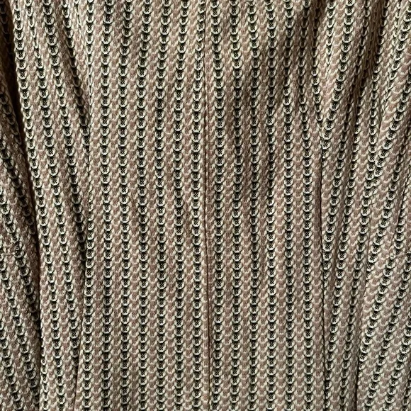 Maeve Textured Beige and Pink Midi Dress - Picture 2 of 5